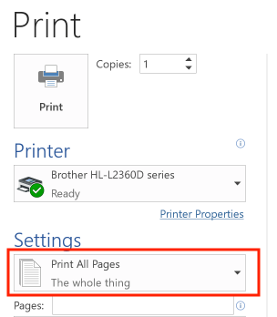 The PrintAllPages option in the Print dialog box