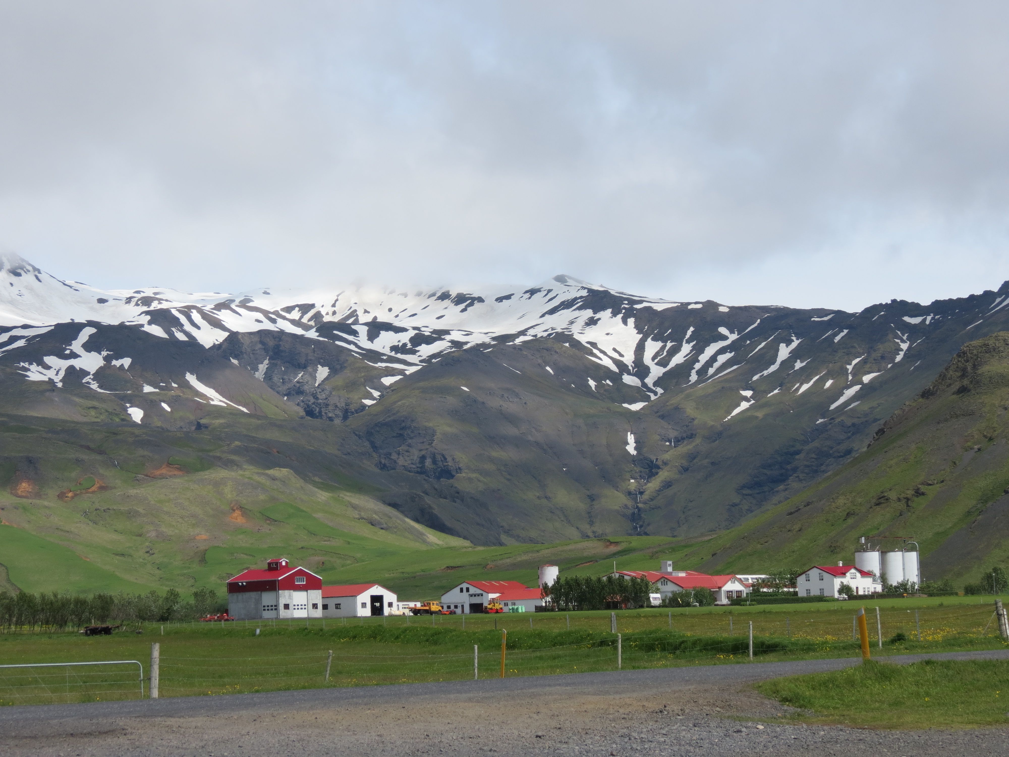 Farm below Eyafjallajökull