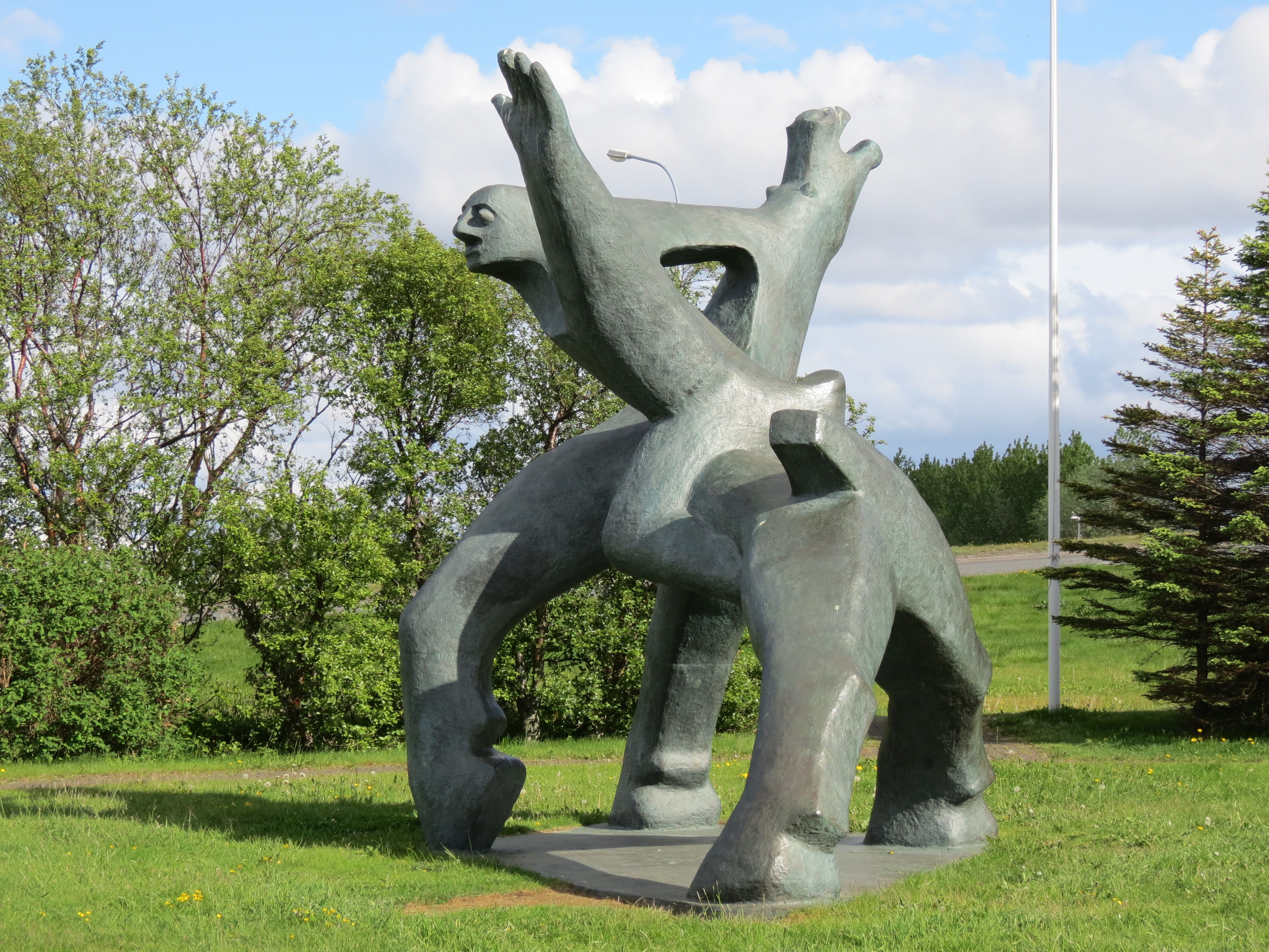 Abstract sculpture of horese