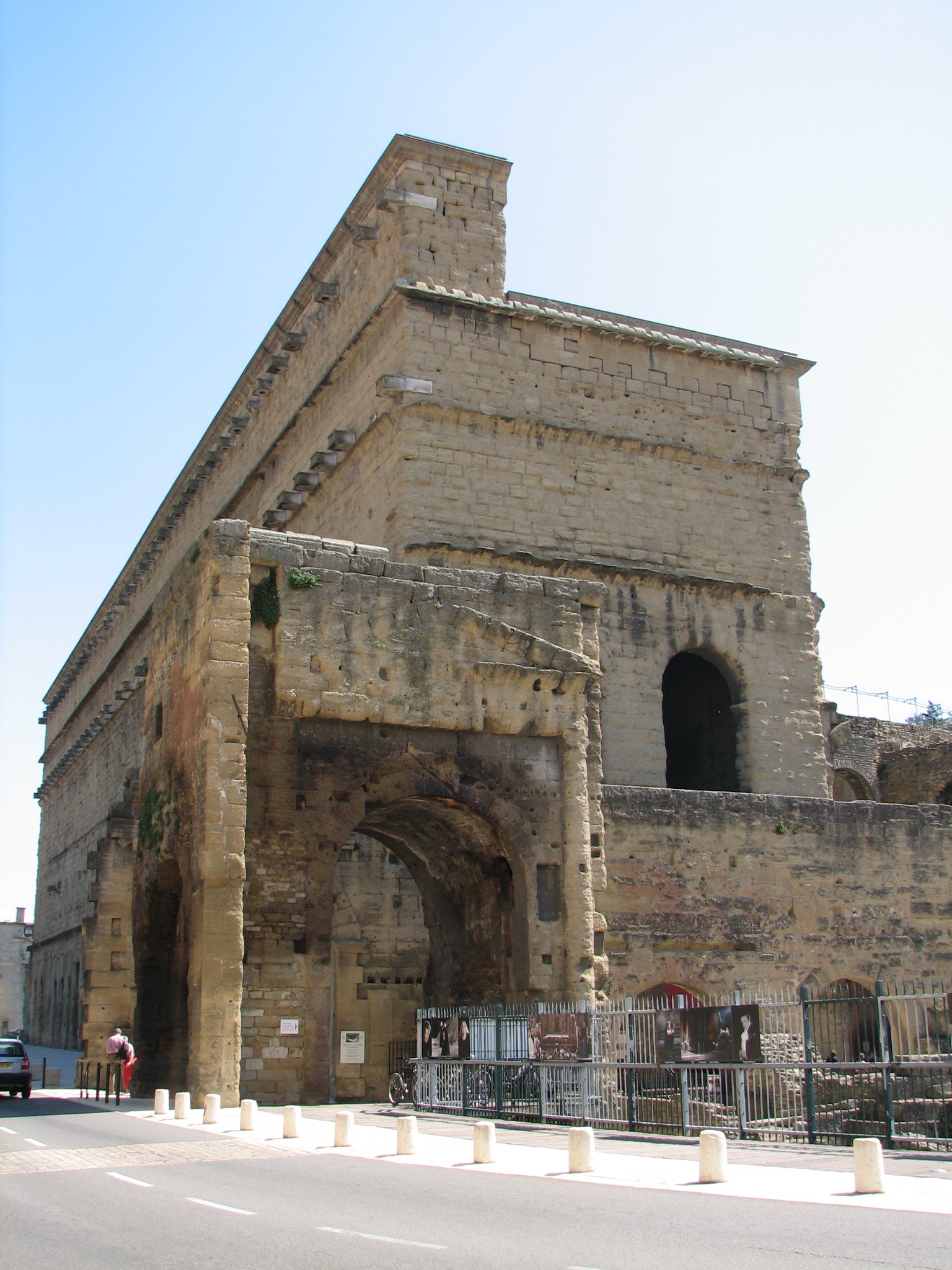 Back wall of the Roman theater